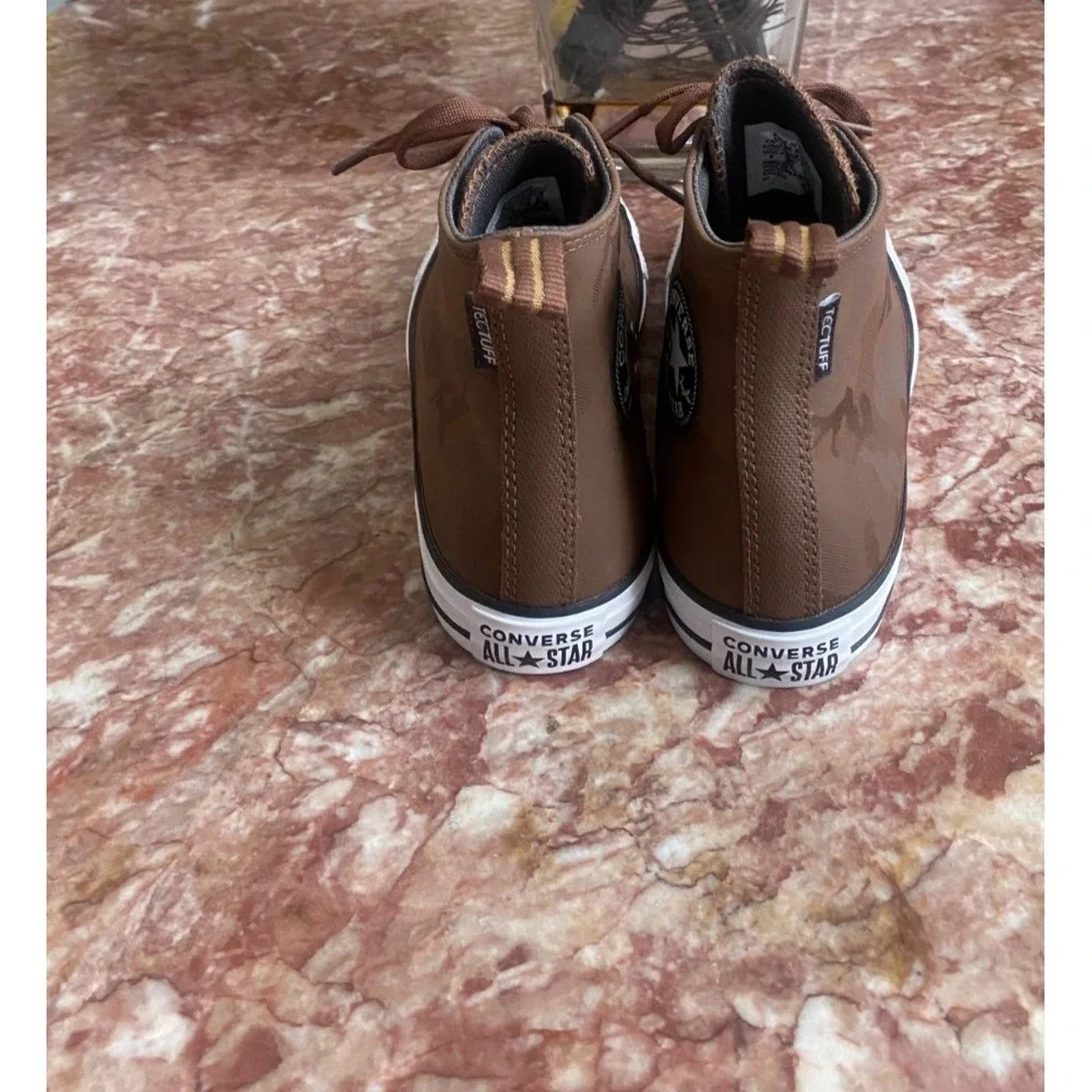 New Converse Chuck Taylor All Star Brown Camo High Top W8/M6 Tectuff Waterproof